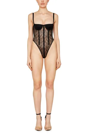 Body Suit with Boning Detail