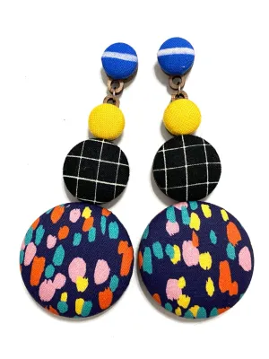 BOTÓN DE AZÚCAR - Long Earrings- Disco Party
