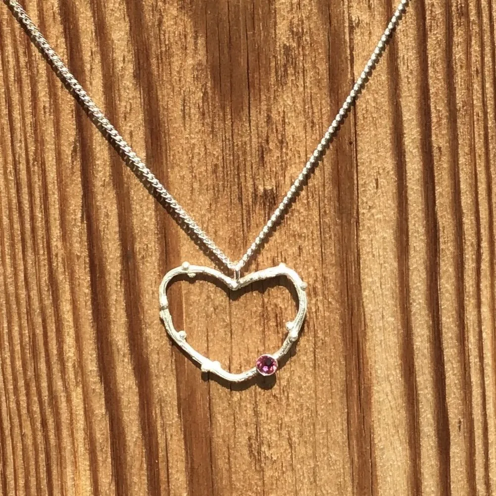 Branch Heart Necklace