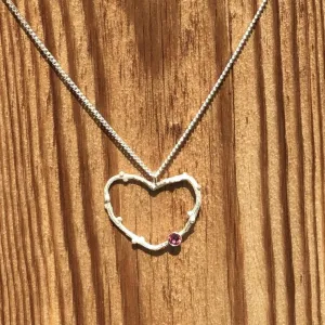 Branch Heart Necklace