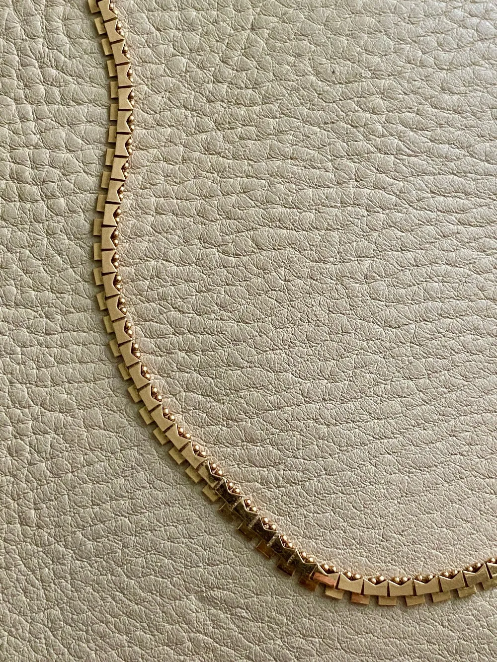 BREATHTAKING gold link necklace - solid 18k gold - Italian vintage