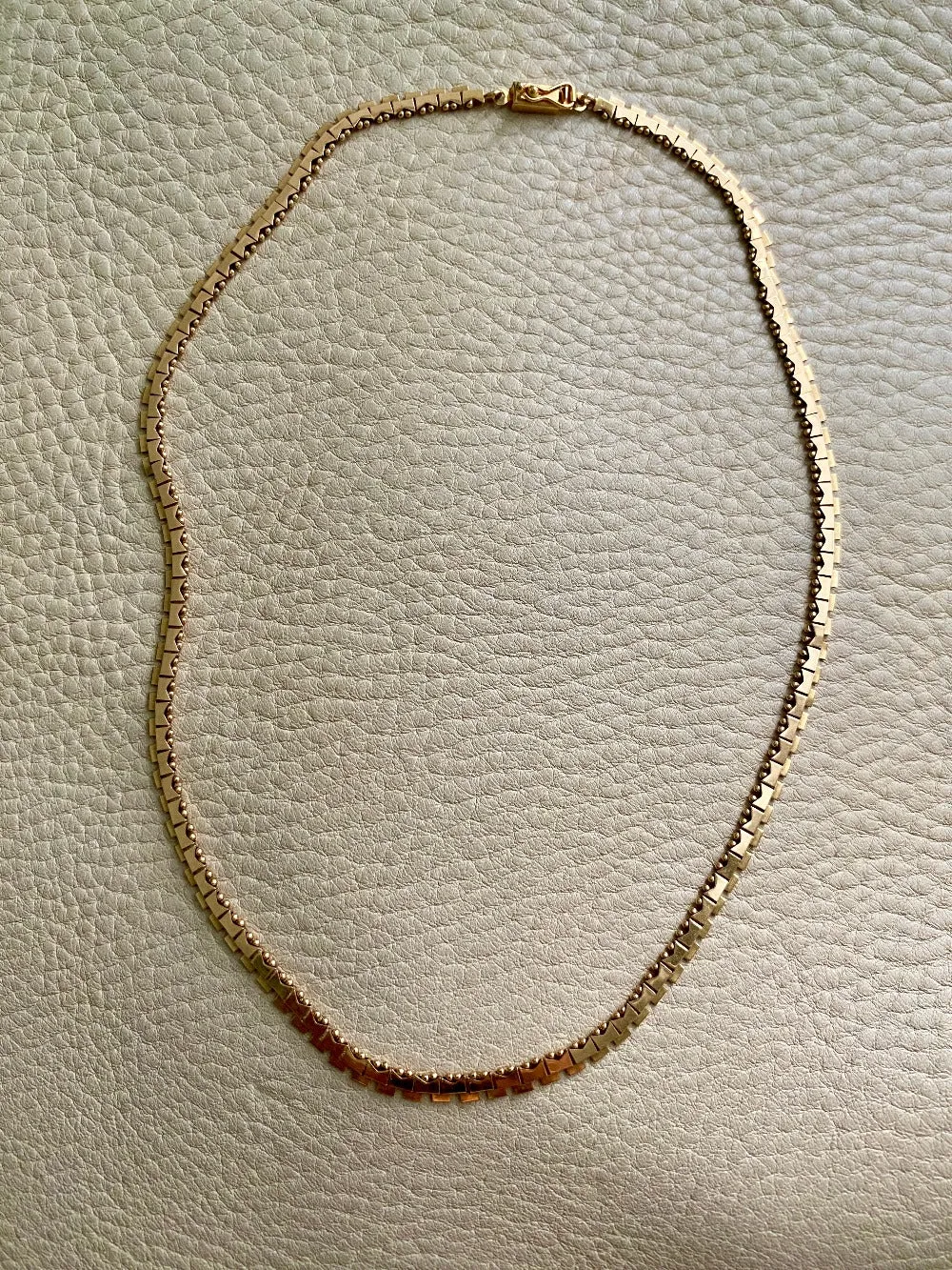 BREATHTAKING gold link necklace - solid 18k gold - Italian vintage