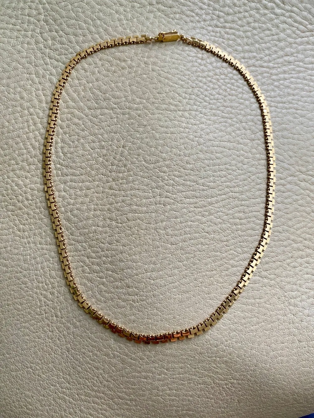 BREATHTAKING gold link necklace - solid 18k gold - Italian vintage