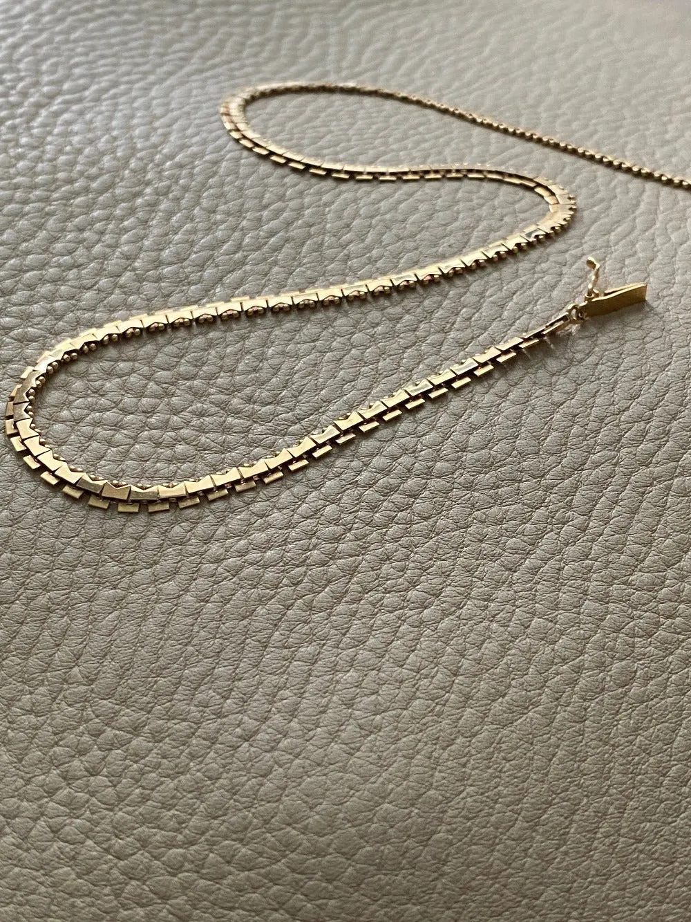 BREATHTAKING gold link necklace - solid 18k gold - Italian vintage