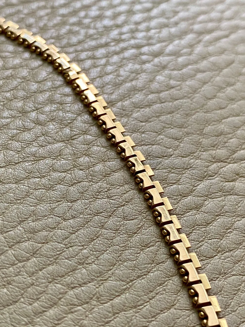BREATHTAKING gold link necklace - solid 18k gold - Italian vintage