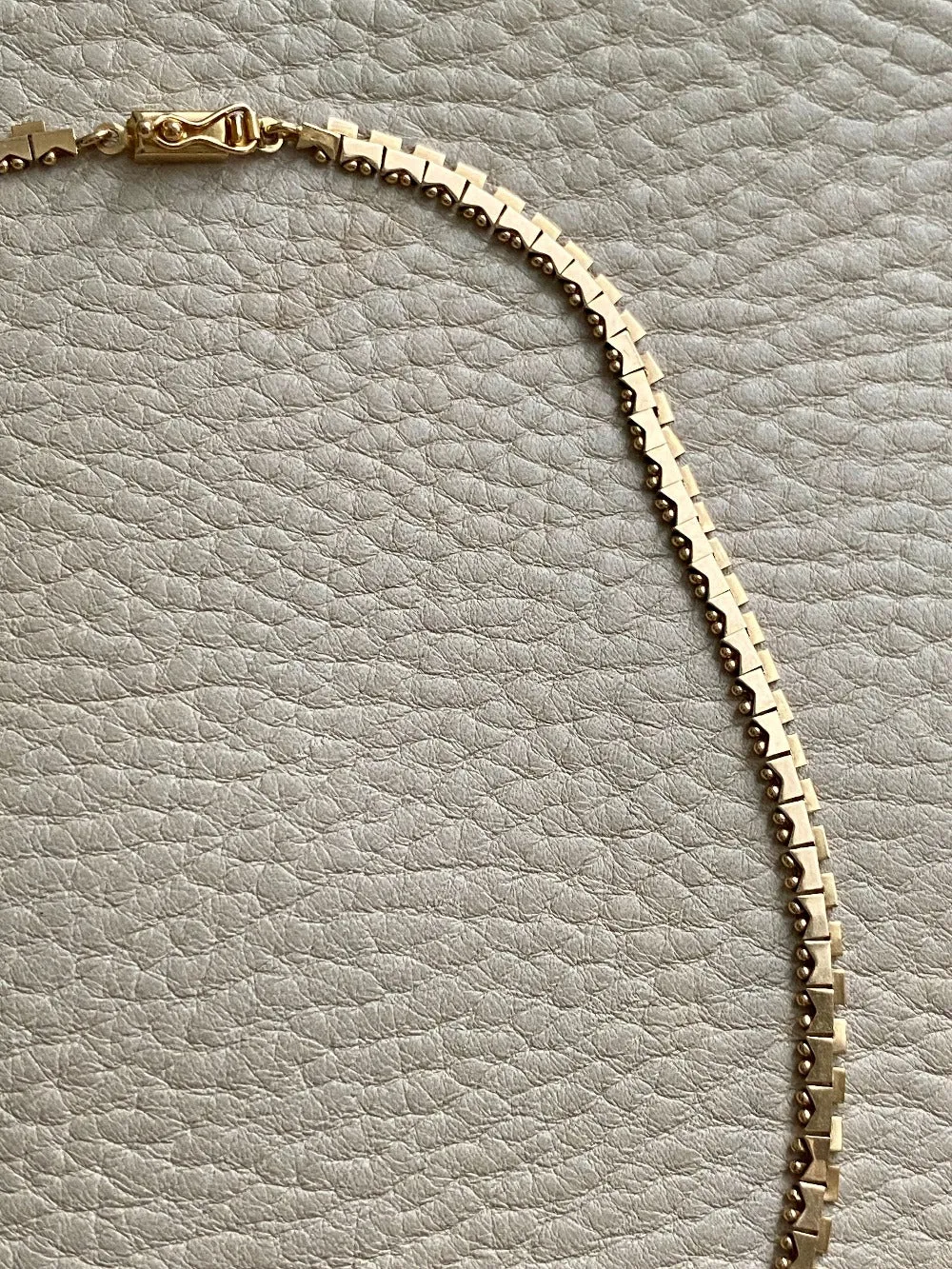 BREATHTAKING gold link necklace - solid 18k gold - Italian vintage