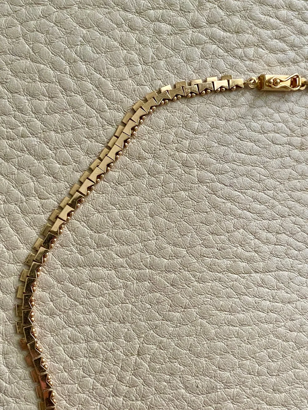 BREATHTAKING gold link necklace - solid 18k gold - Italian vintage