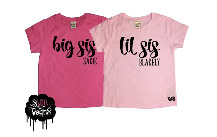 Brother, Sister, Cousin Matching Kid's Tees Or Bodysuits