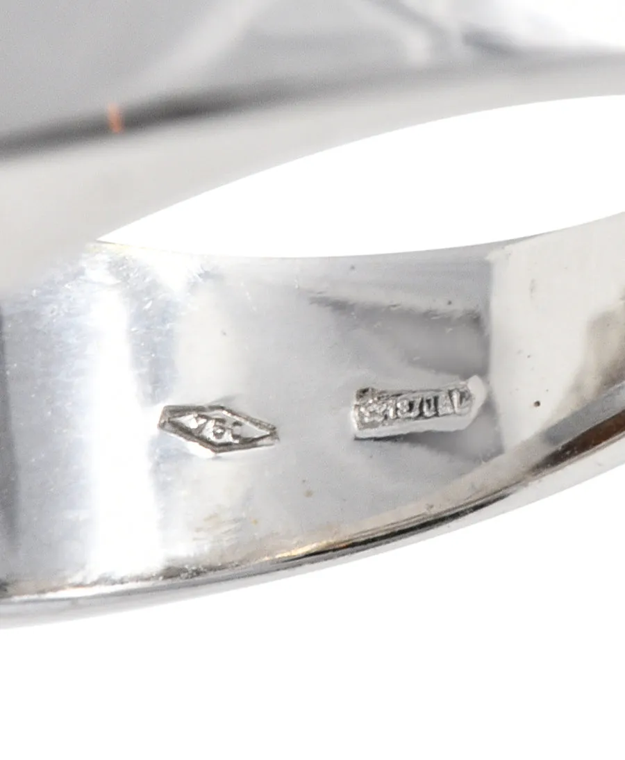 Bulgari Citrine 18 Karat White Gold Tronchetto Gemstone Band Ring