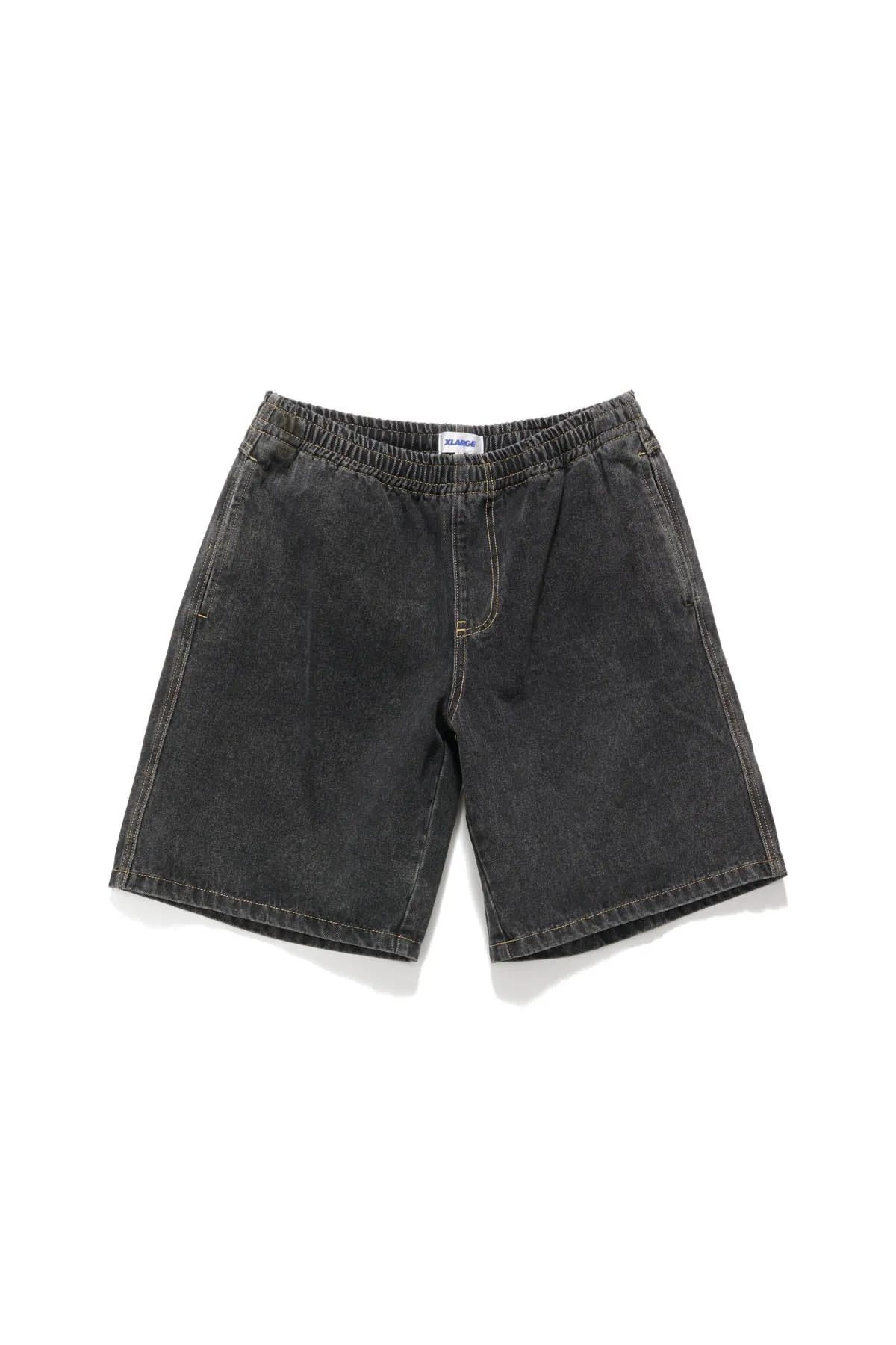 BULL DENIM 91 ELASTIC SHORT - WASHED BLACK DENIM