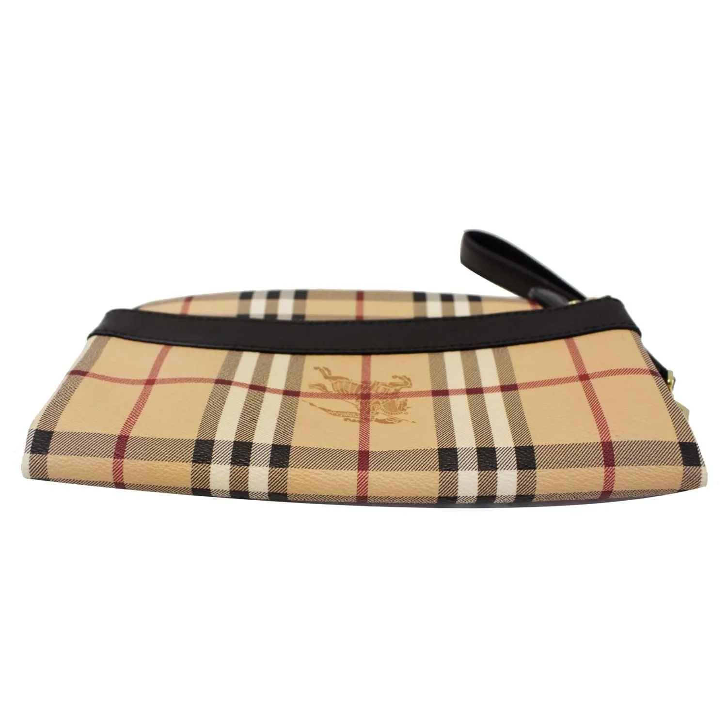 BURBERRY Haymarket Check Adeline Foldover Clutch Brown