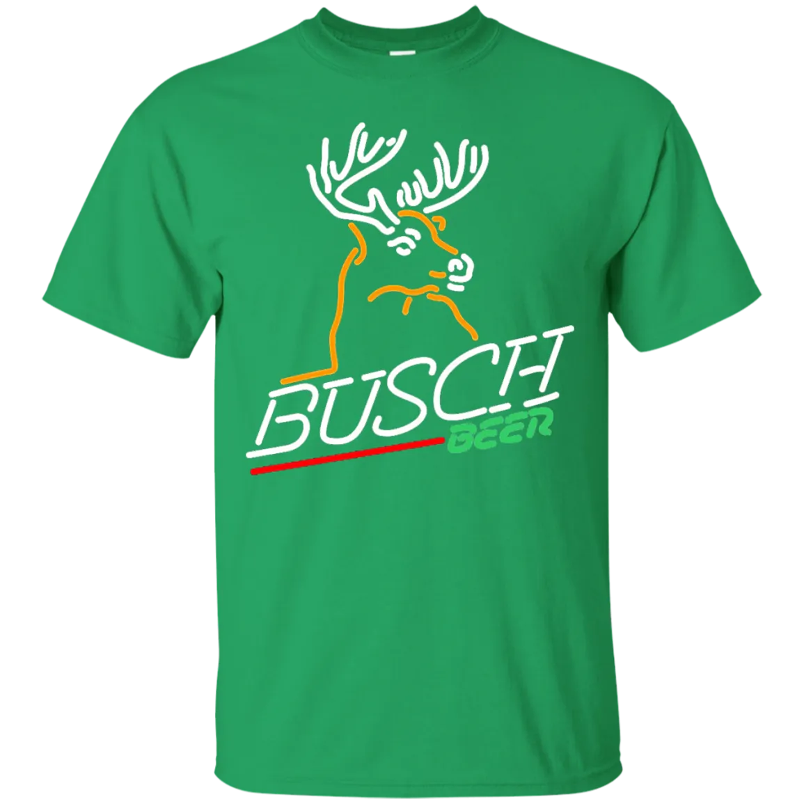 Busch Beer T-Shirt Custom Designed Graphic Deer Pattern
