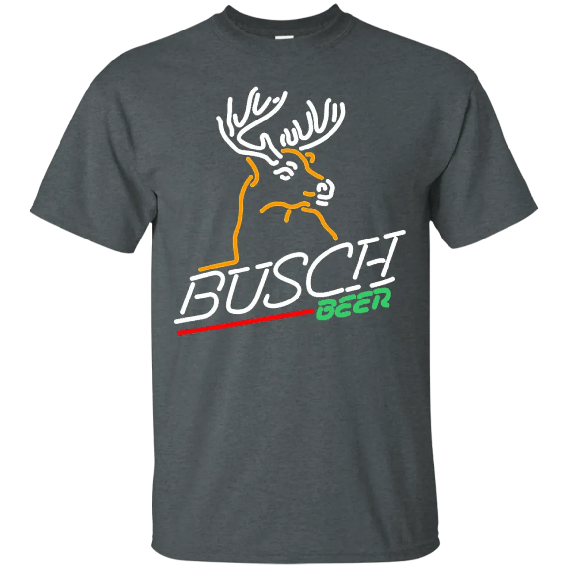 Busch Beer T-Shirt Custom Designed Graphic Deer Pattern