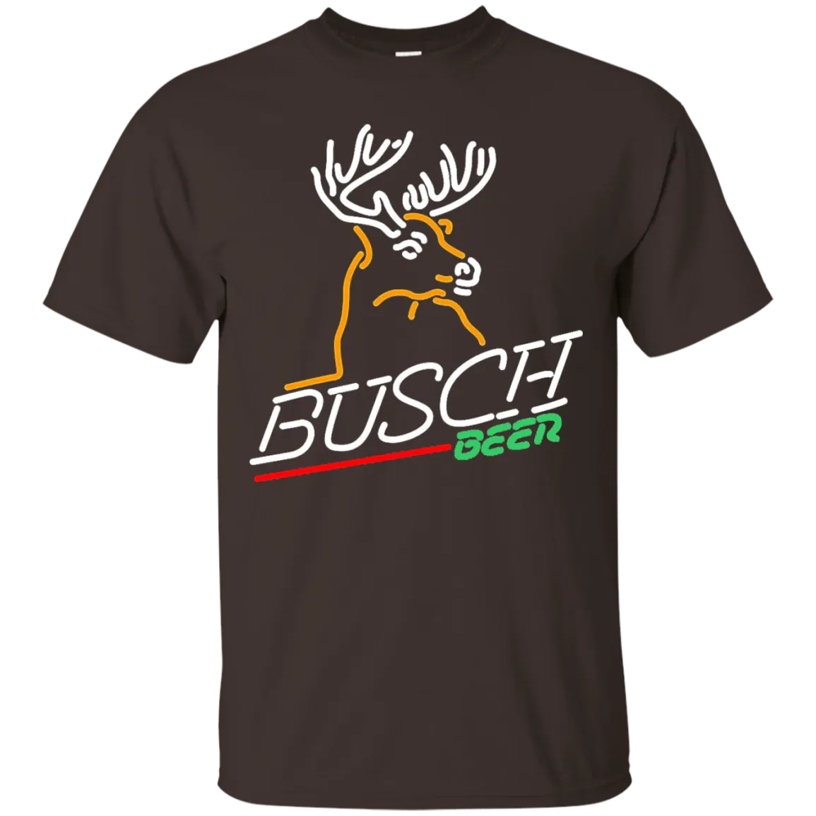 Busch Beer T-Shirt Custom Designed Graphic Deer Pattern
