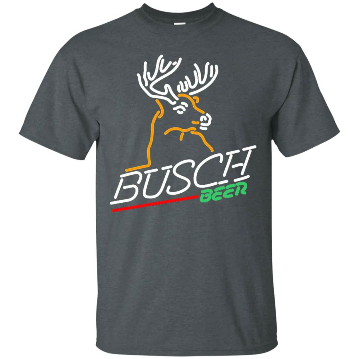 Busch Beer T-Shirt Custom Designed Graphic Deer Pattern