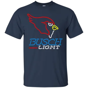 Busch Light Beer T-Shirt Custom Designed Graphic Pattern Arizona Cardinals NFL