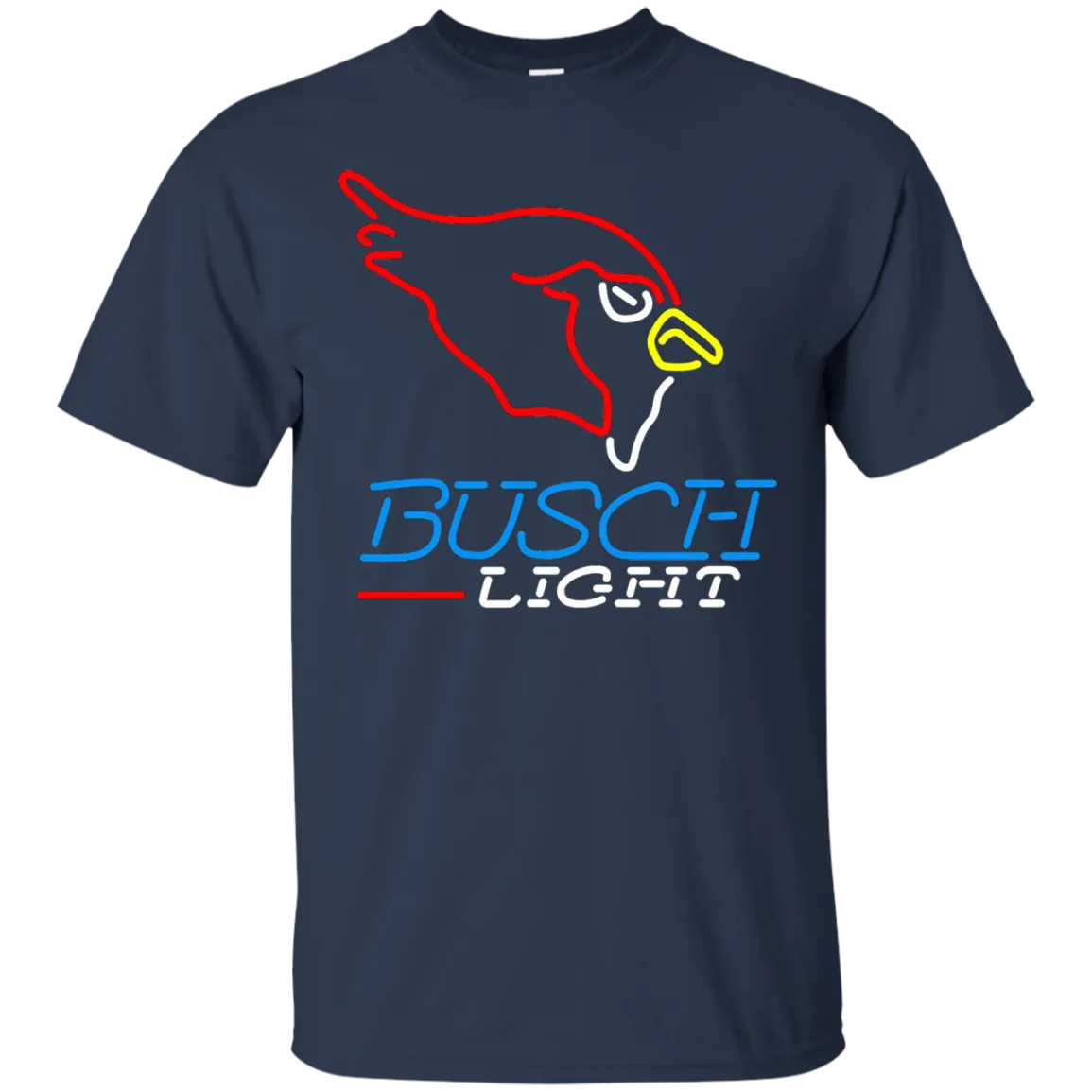 Busch Light Beer T-Shirt Custom Designed Graphic Pattern Arizona Cardinals NFL