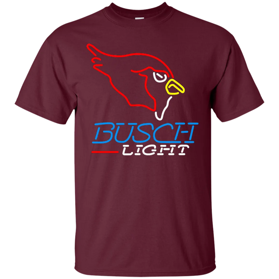 Busch Light Beer T-Shirt Custom Designed Graphic Pattern Arizona Cardinals NFL