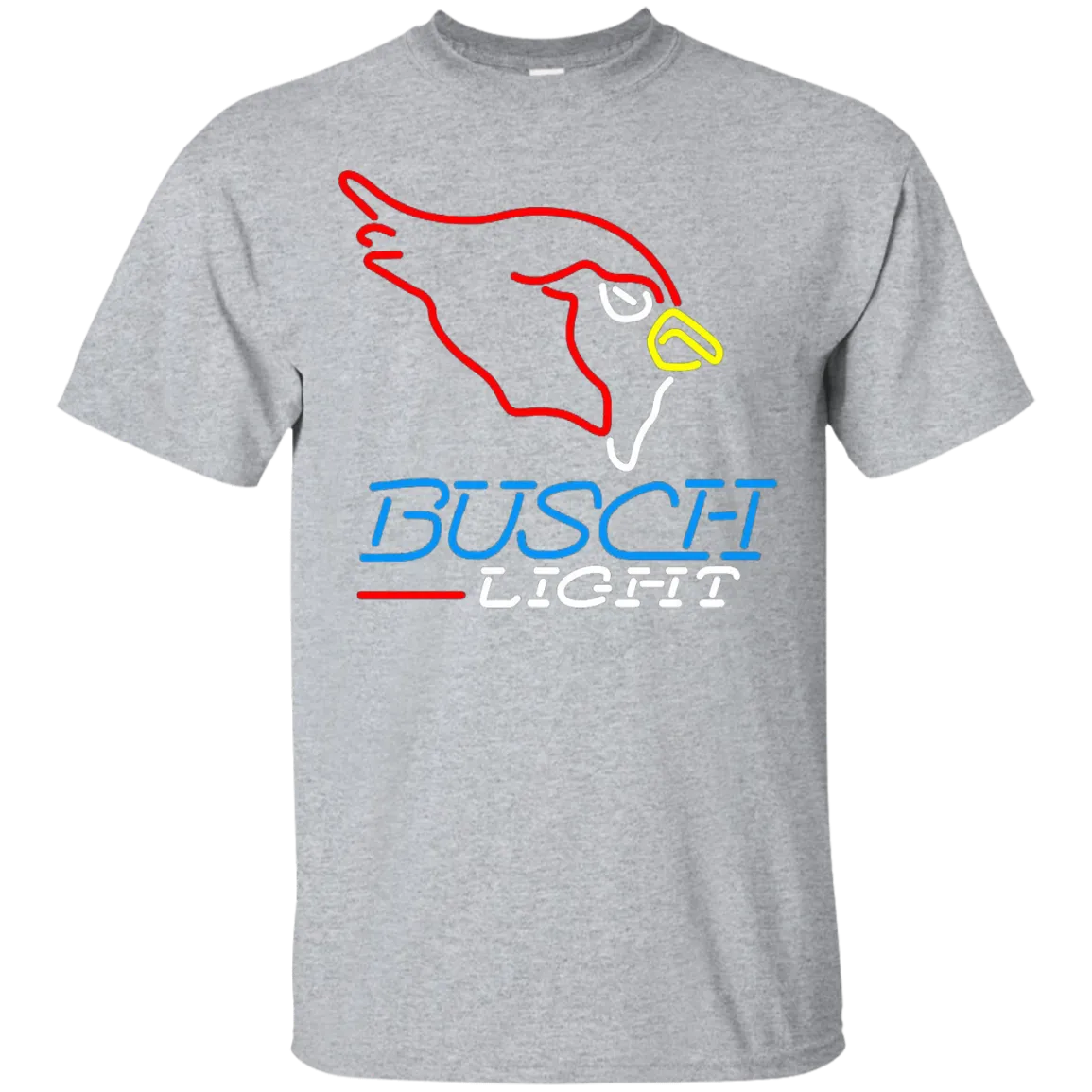 Busch Light Beer T-Shirt Custom Designed Graphic Pattern Arizona Cardinals NFL