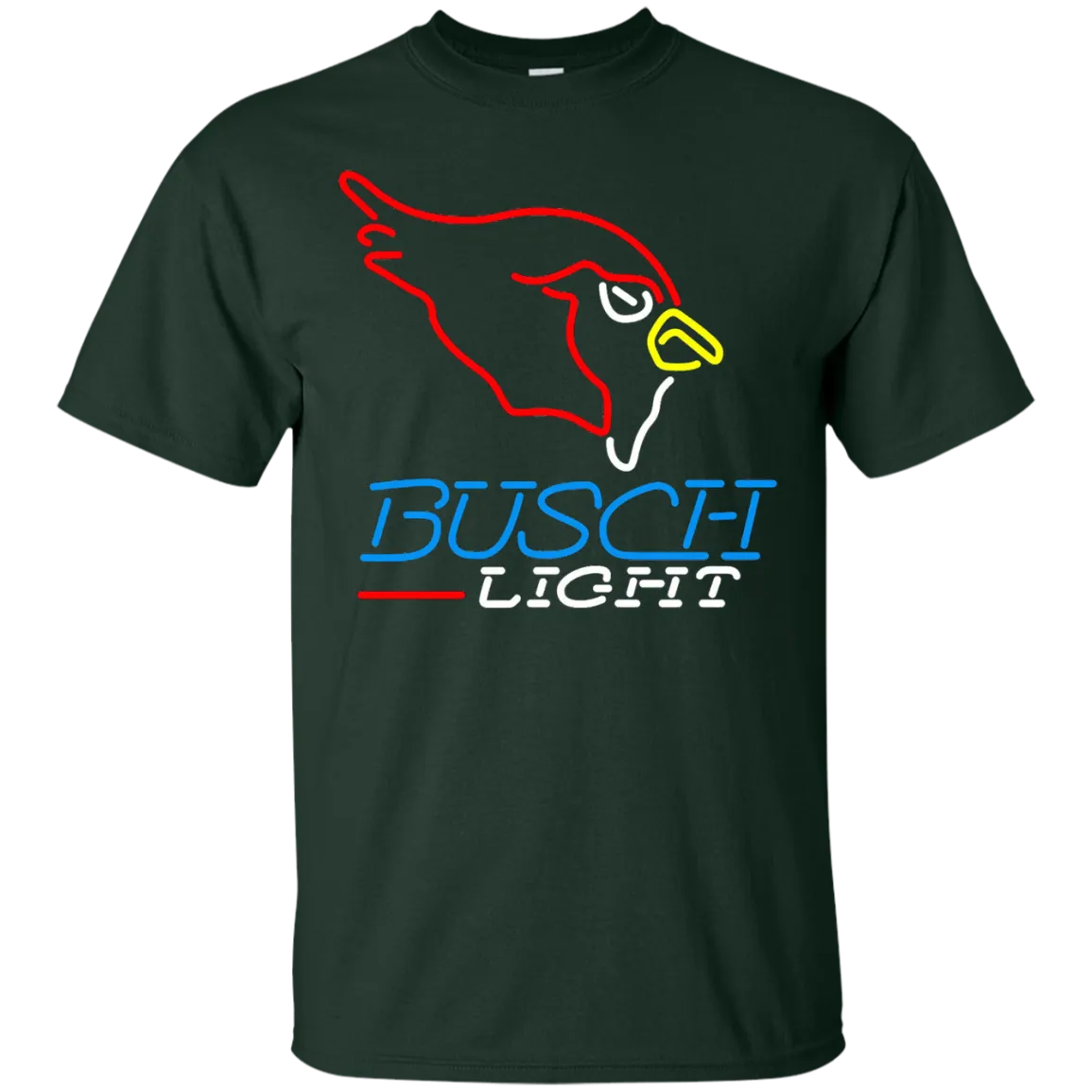 Busch Light Beer T-Shirt Custom Designed Graphic Pattern Arizona Cardinals NFL