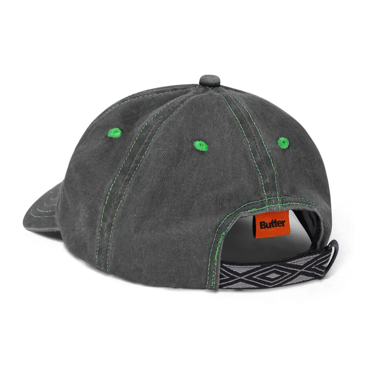 Butter Goods - Rounded Logo 6 Panel Cap Black