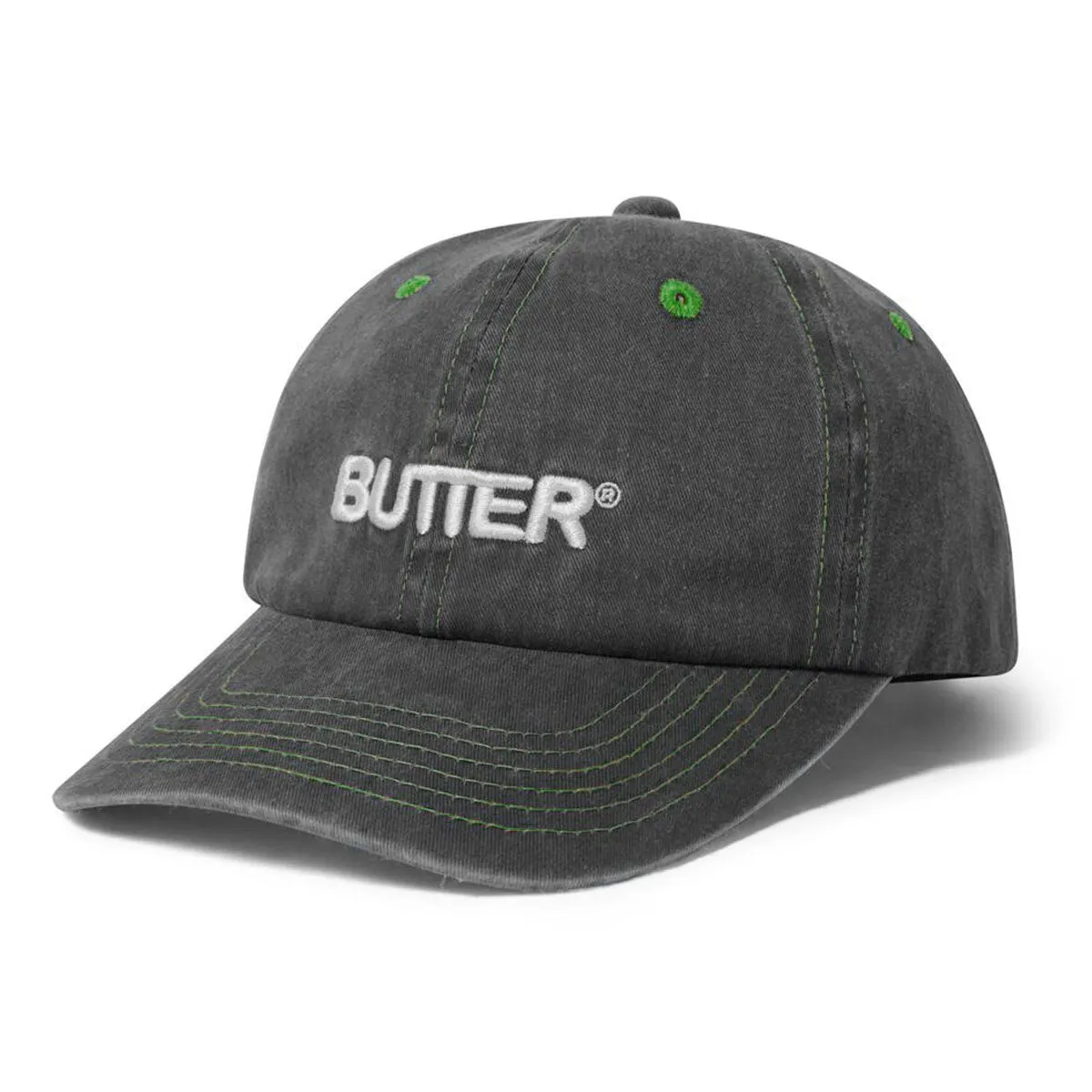 Butter Goods - Rounded Logo 6 Panel Cap Black