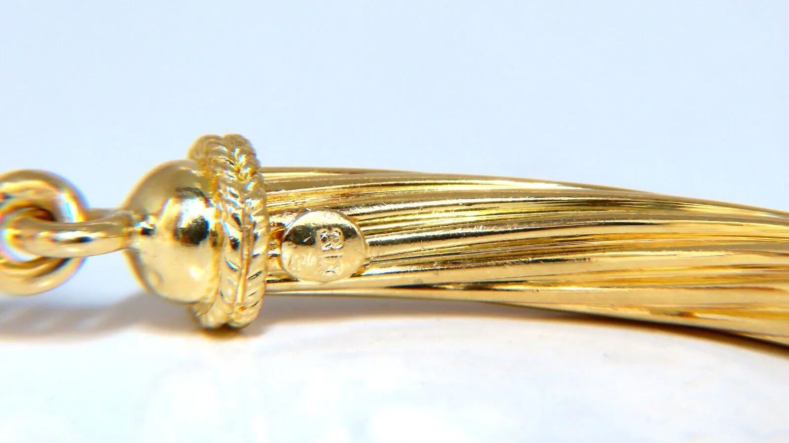 Byzantine Style Three Arched Bracelet 18kt 24.8 Grams 7 inch
