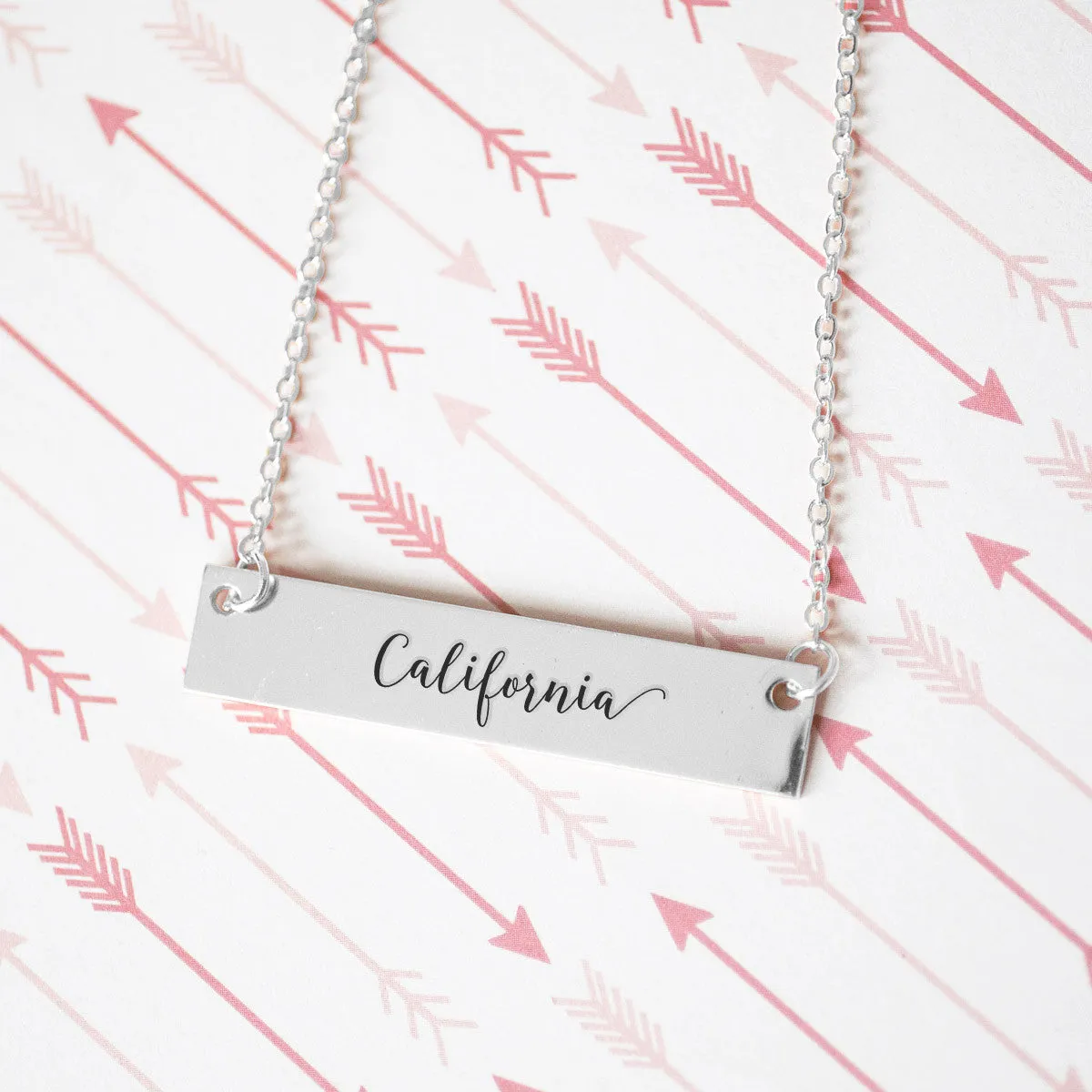 California Gold / Silver Bar Necklace