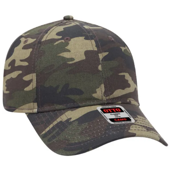 Camouflage 6 Panel Low Profile Baseball Cap