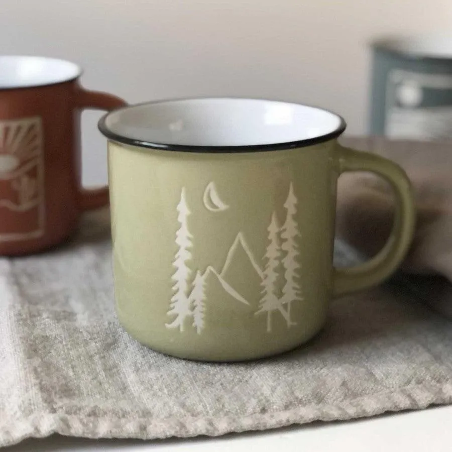 Camp Mug in Mountain Green