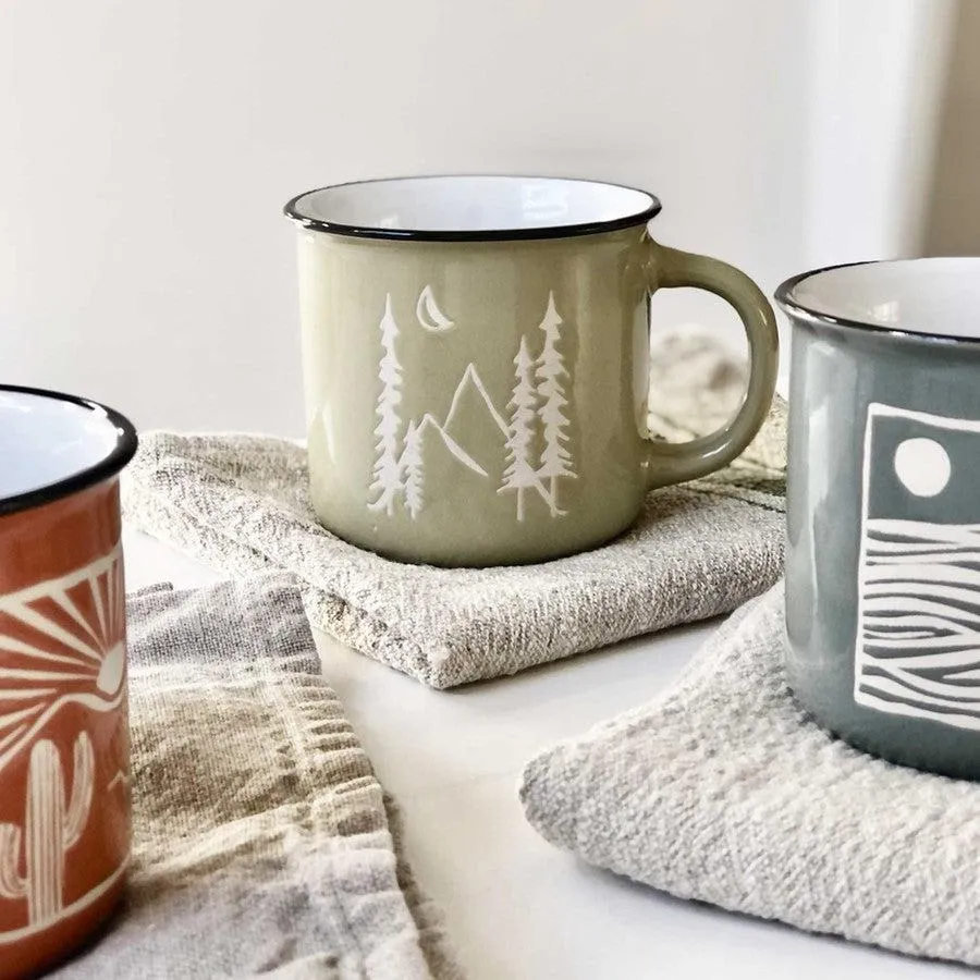 Camp Mug in Mountain Green
