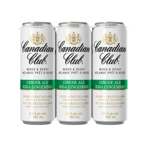 Canadian Club & Ginger Ale - 6x355mL
