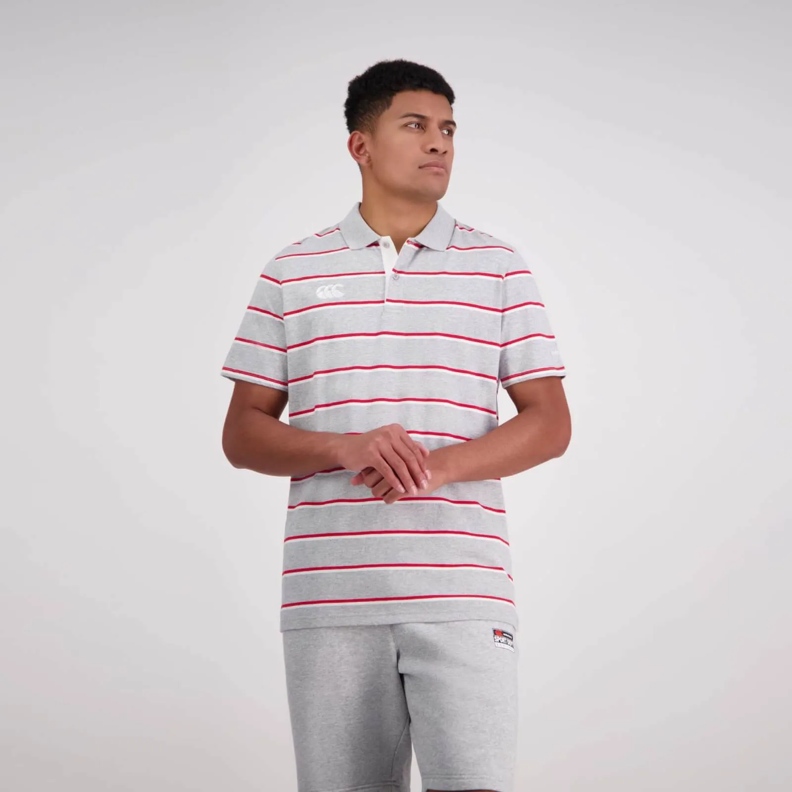 Canterbury Men's Yarn Dye Stripe Short Sleeve Polo - 2 Colours