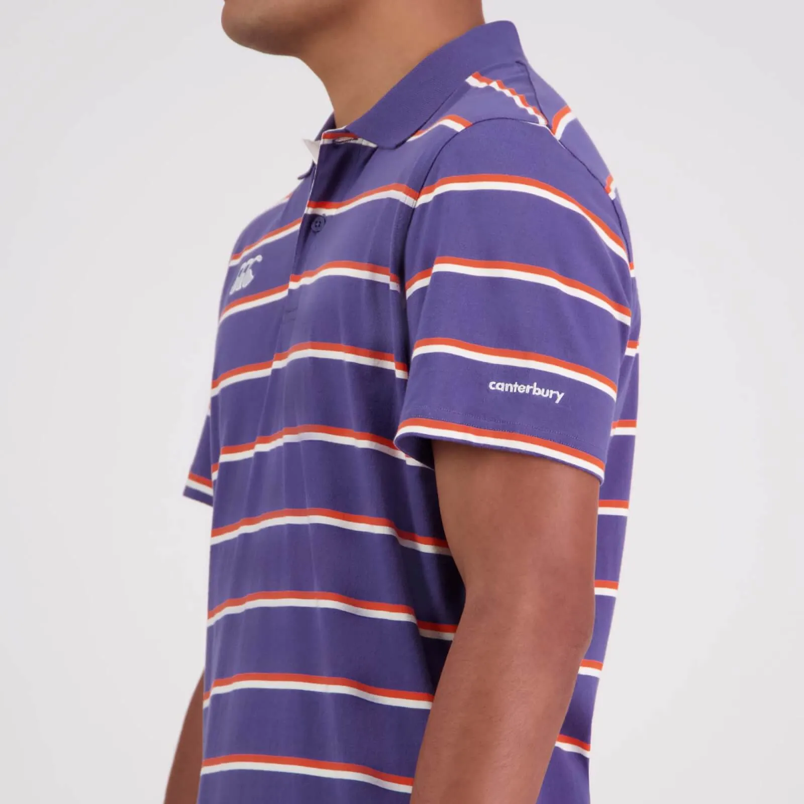 Canterbury Men's Yarn Dye Stripe Short Sleeve Polo - 2 Colours