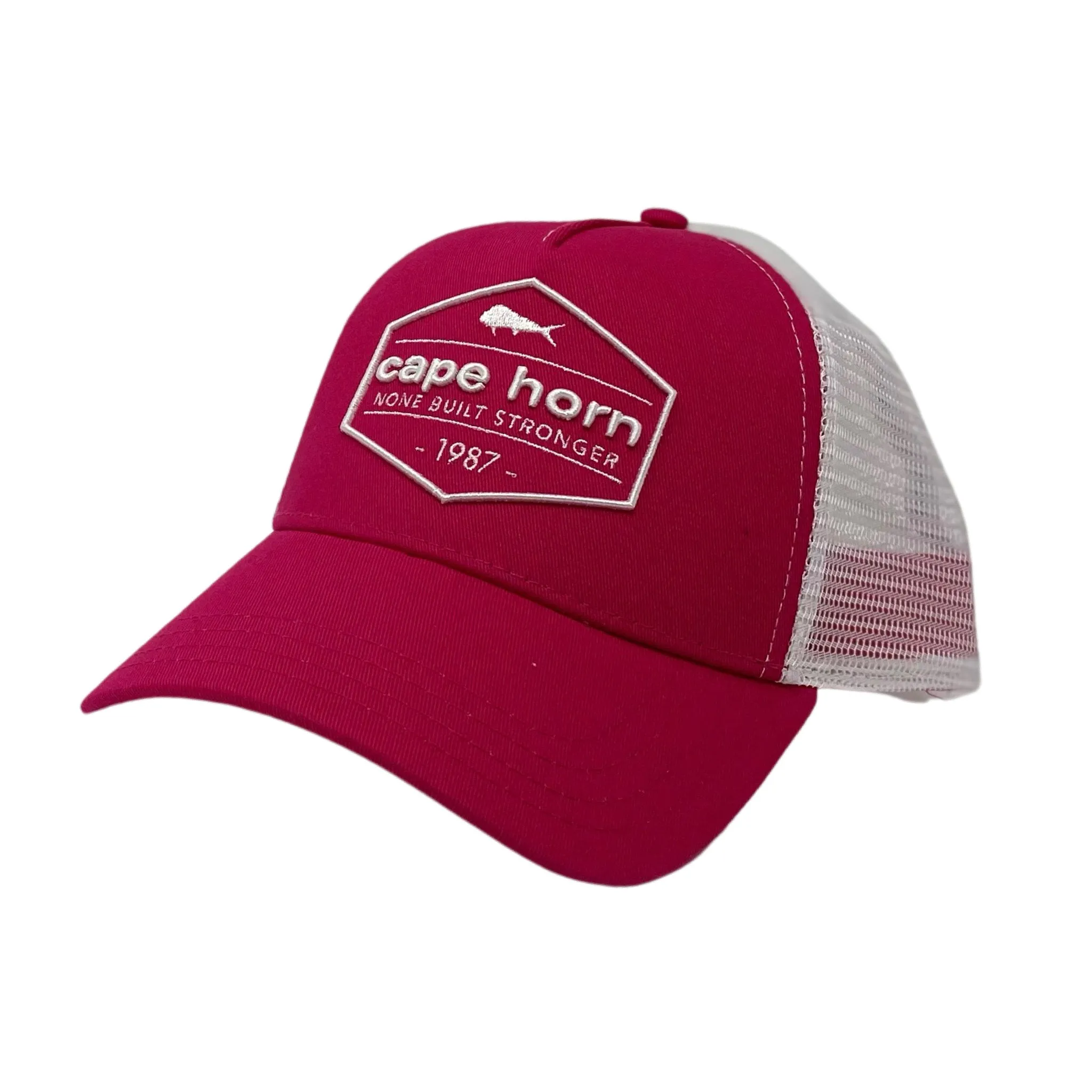 Cape Horn Structured Fish Logo Trucker Hat