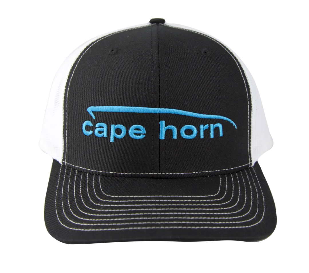 Cape Horn Structured Trucker Hat - Black