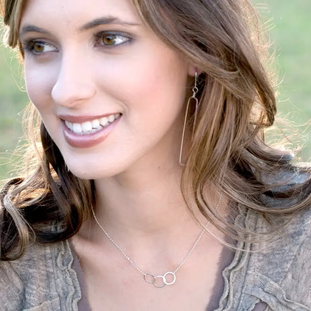 Cartwheel Necklace in Sterling Silver