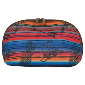 CatchFly Rio Serape Pattern Coated Canvas Arched Pouch