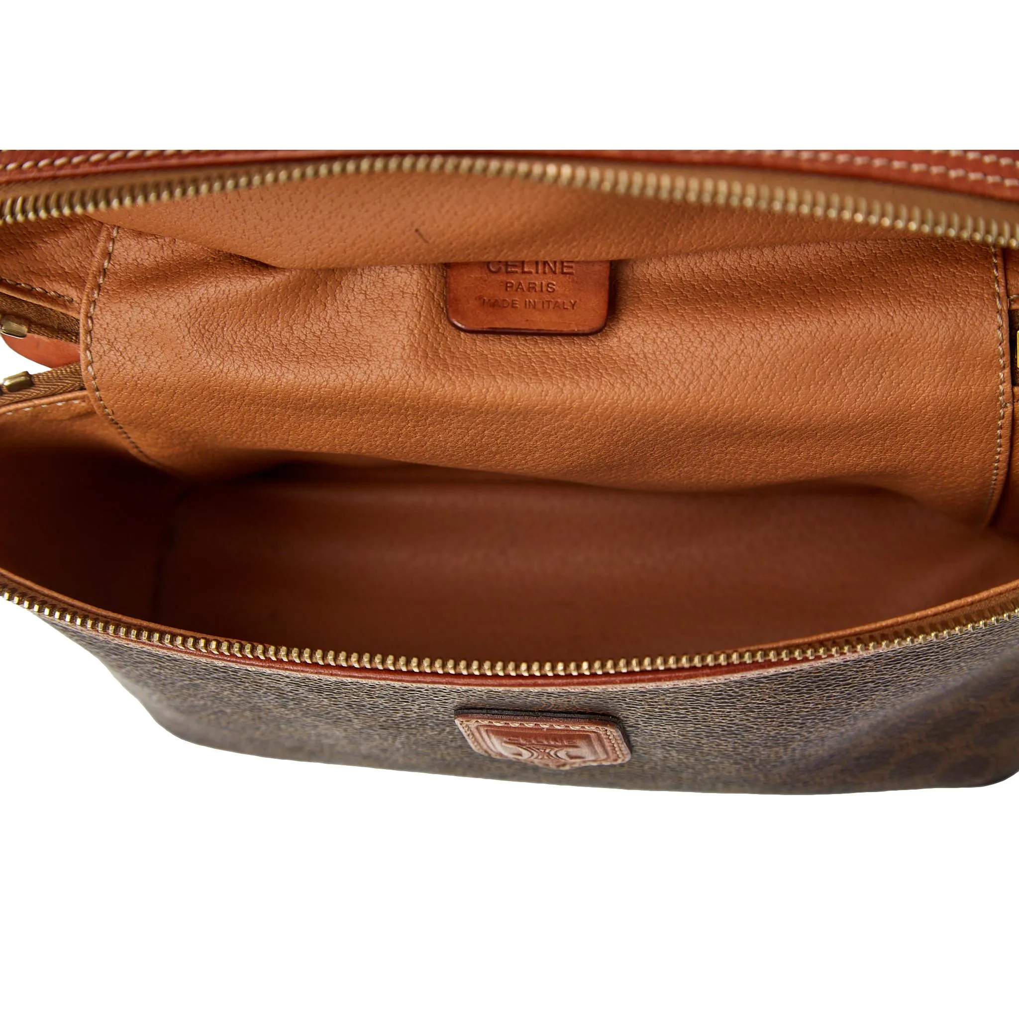 Celine Brown Macadam Vanity Bag