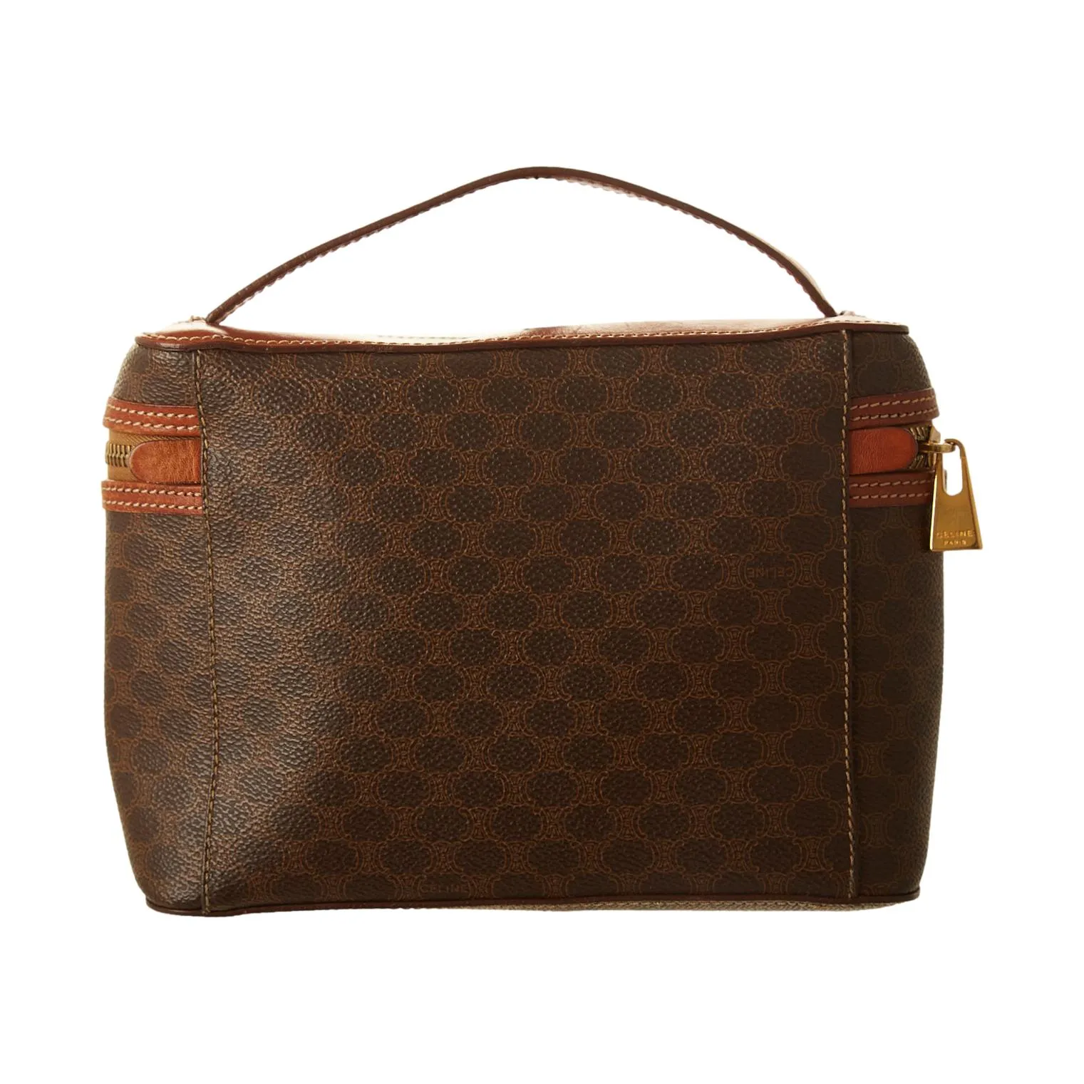 Celine Brown Macadam Vanity Bag