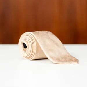 Champagne Gold Subtle Floral Silk Necktie