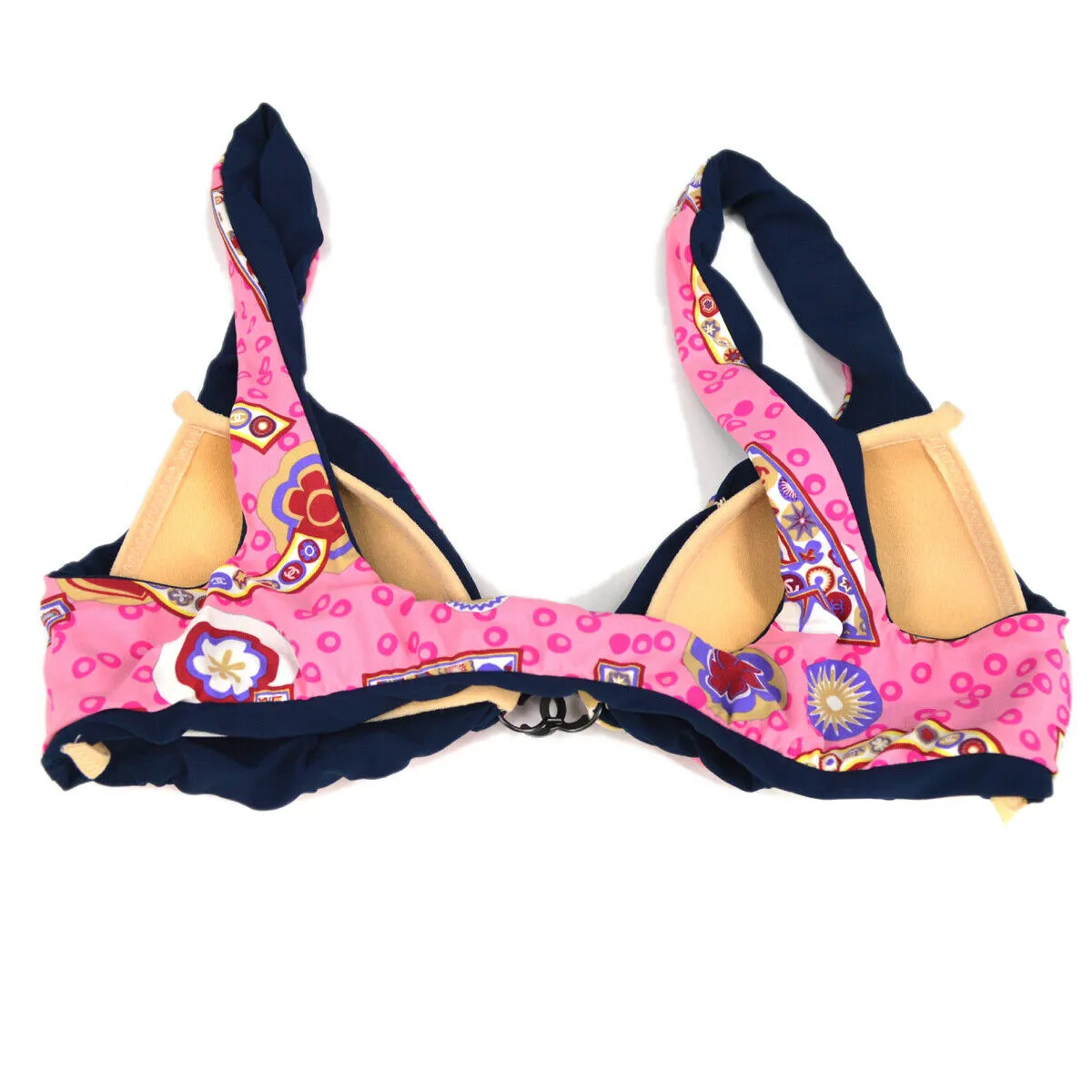 CHANEL #36 B3939 Swimwear Swimsuit Bikini Pink Navy 91381