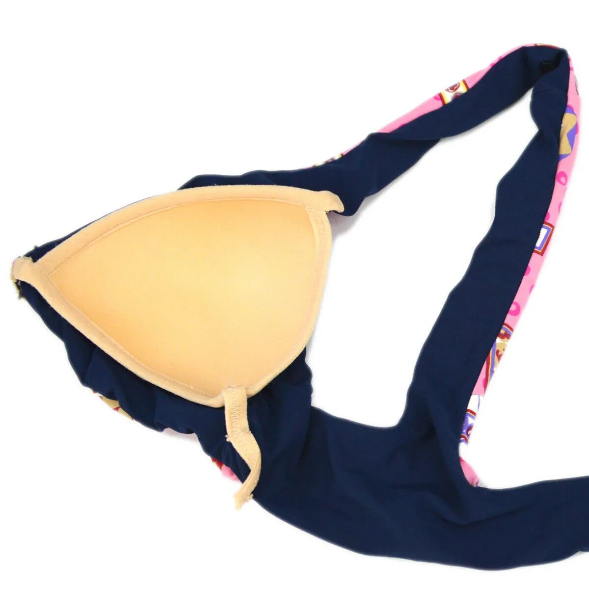CHANEL #36 B3939 Swimwear Swimsuit Bikini Pink Navy 91381