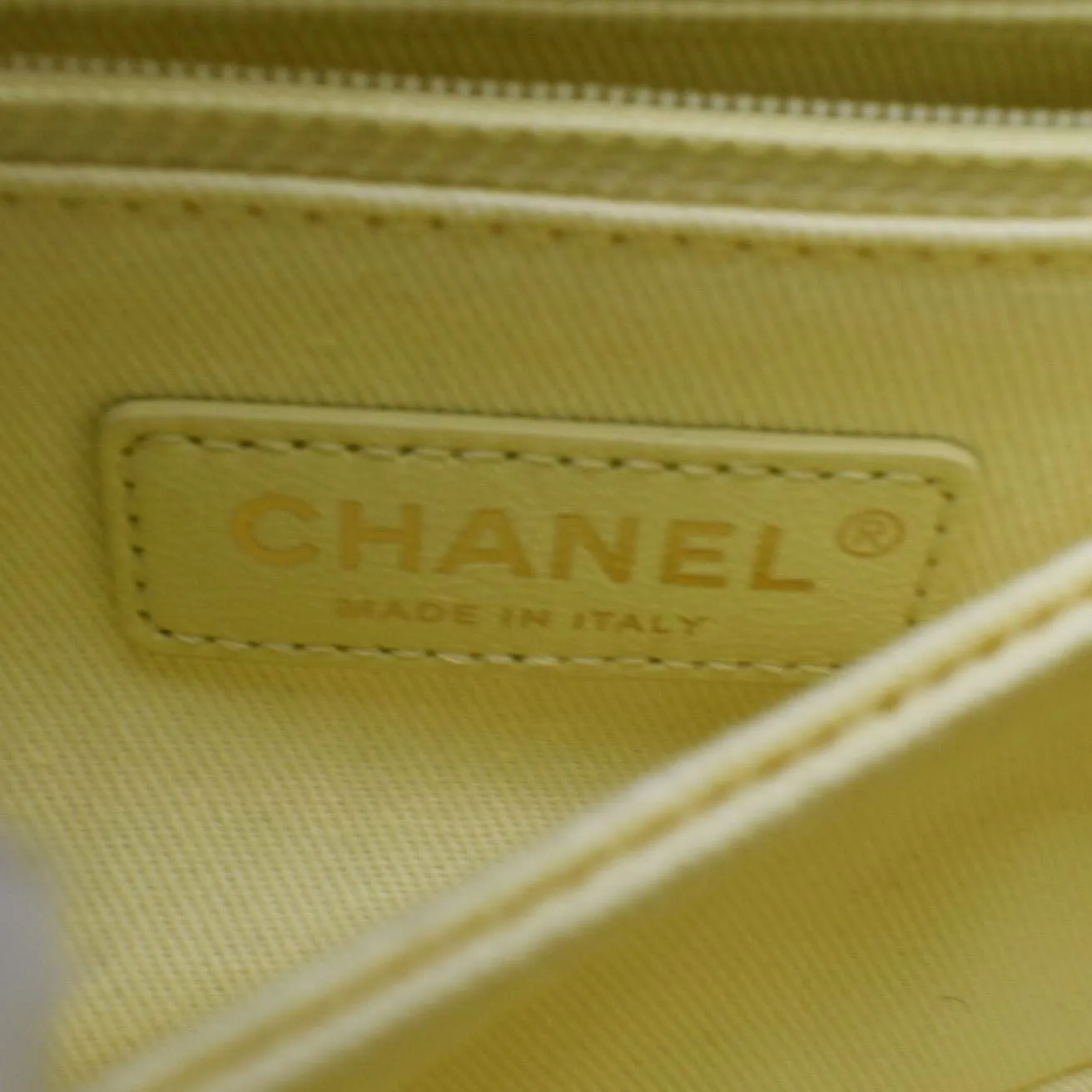 CHANEL CC Coco Flap Caviar Leather Top Handle Shoulder Bag Yellow 24229597