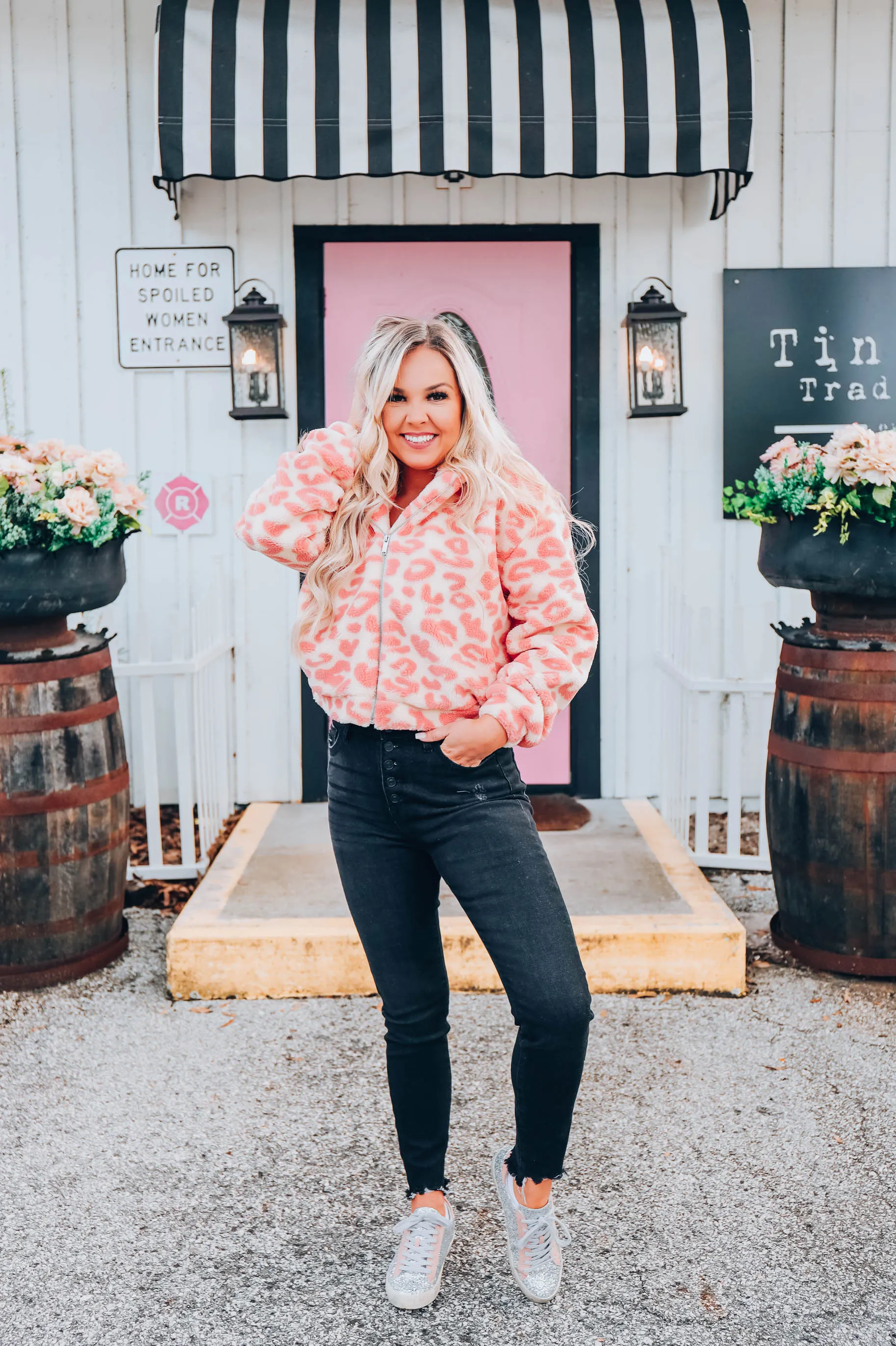 Chilly Days Sherpa Hoodie - Pink