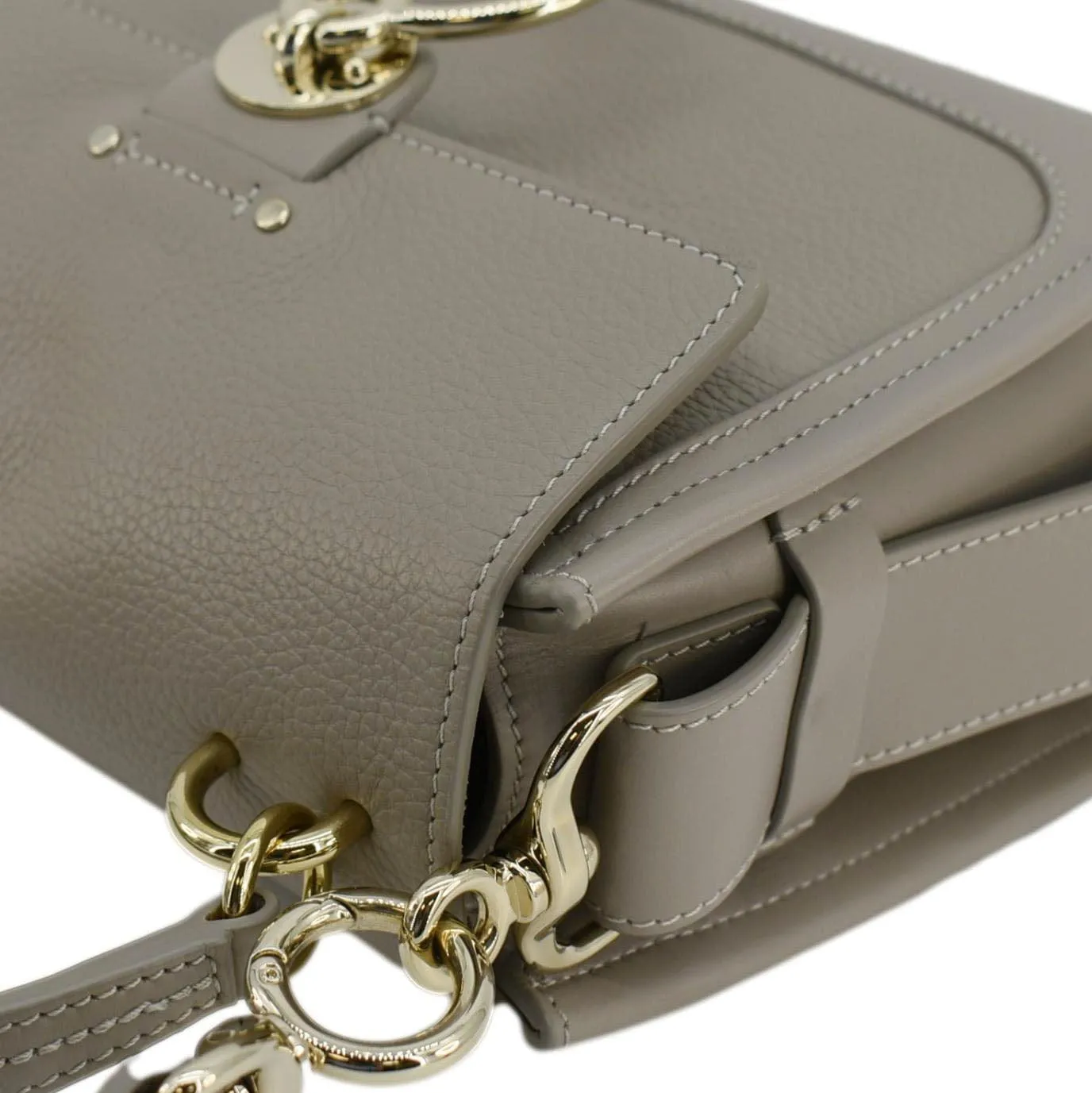 CHLOE Tess Day Bag Mini Leather Shoulder Bag Beige