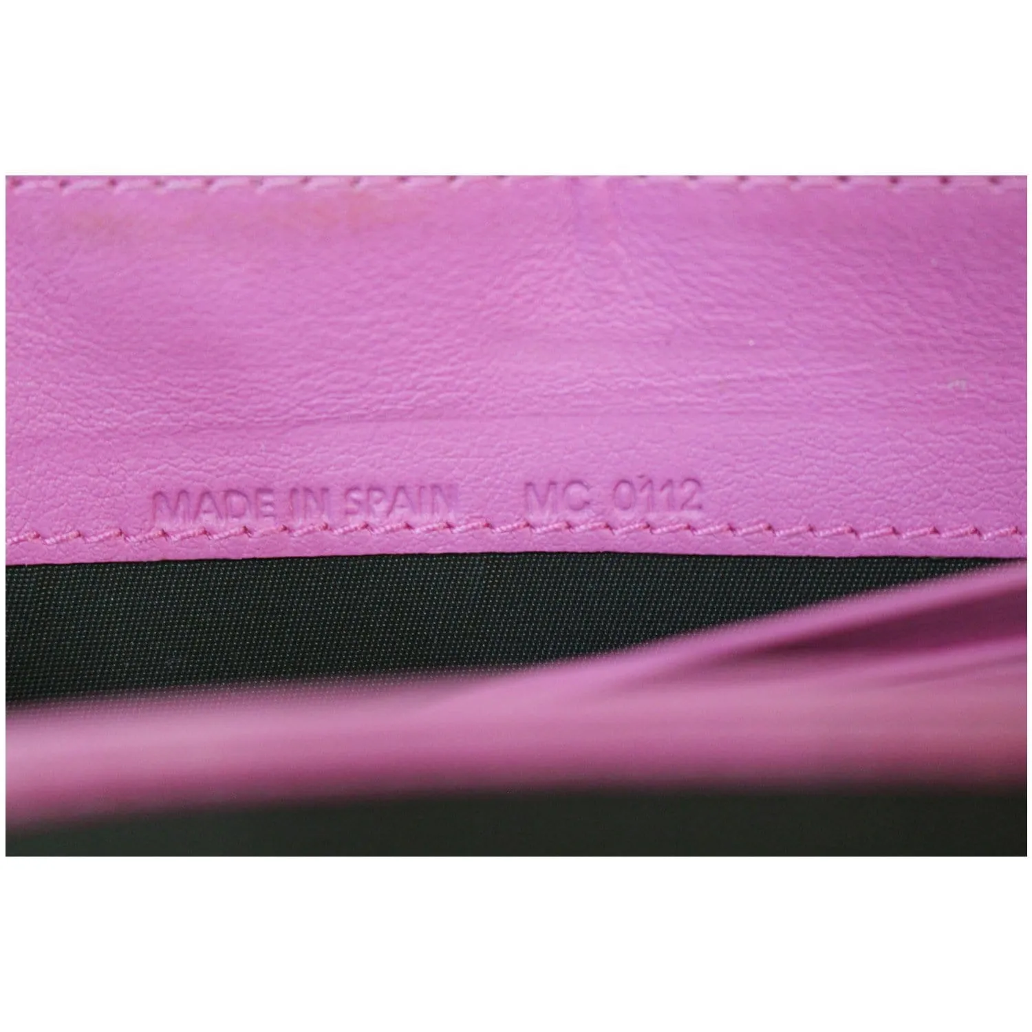 CHRISTIAN DIOR Diorissimo Patent Leather Zip Around Wallet Black