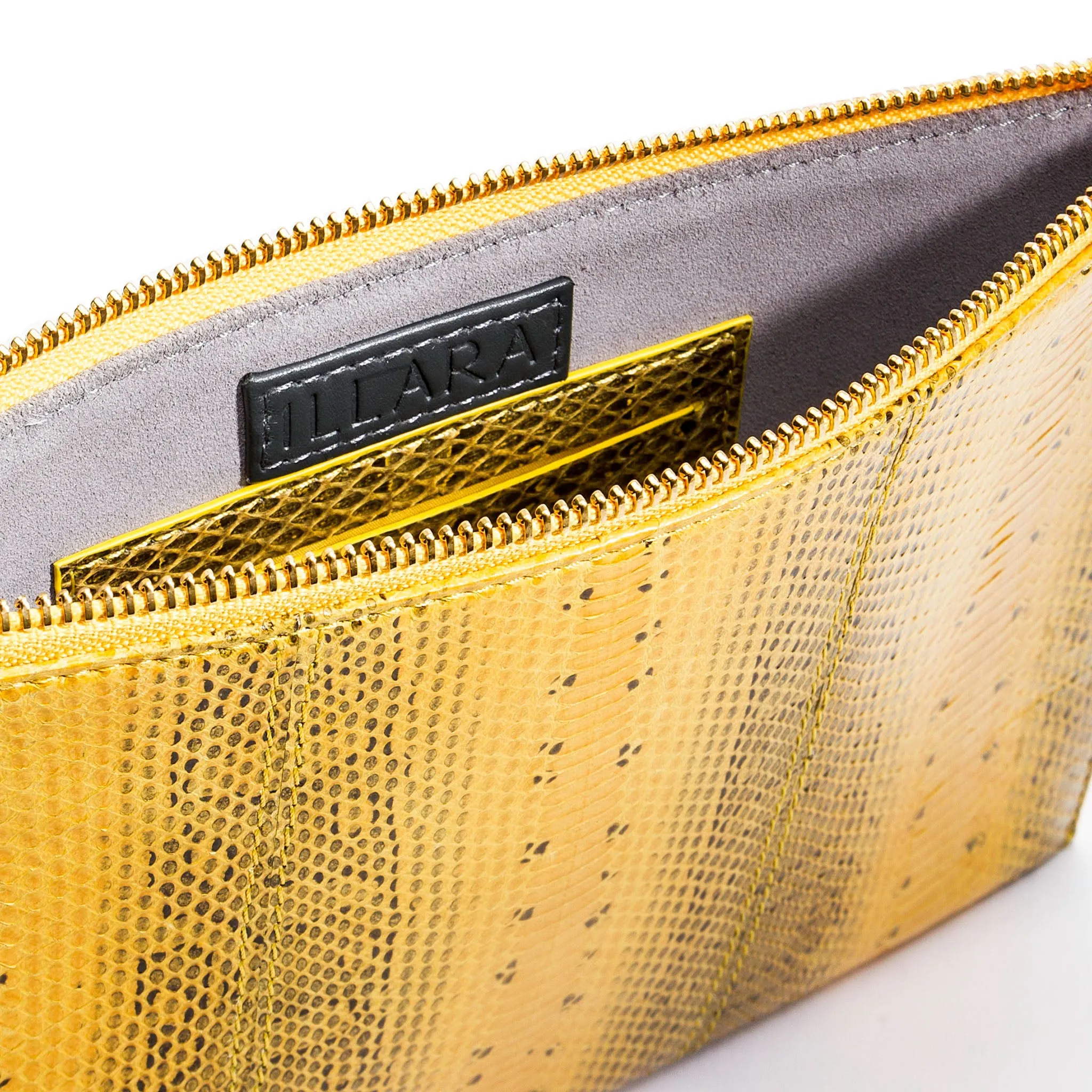 CHRISTINA SNAKESKIN POUCH