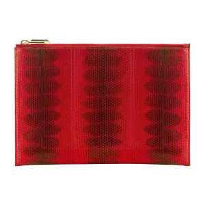 CHRISTINA SNAKESKIN POUCH