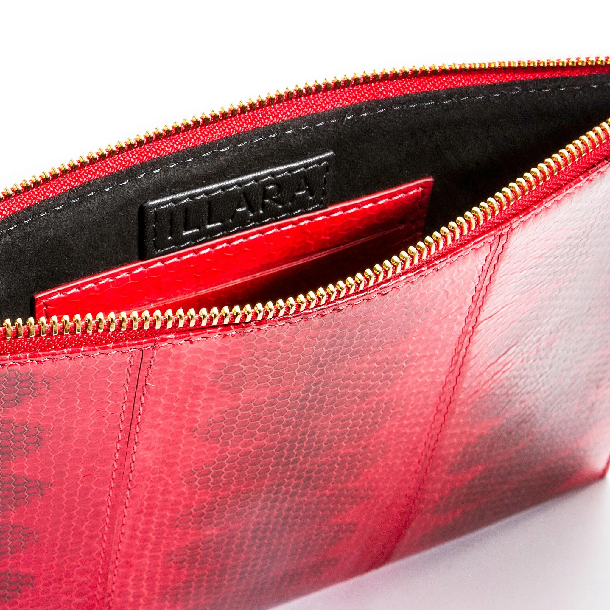 CHRISTINA SNAKESKIN POUCH